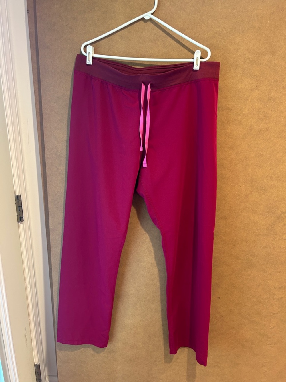Figs Women’s Dark Magenta Livingston Scrub Pants- Tall